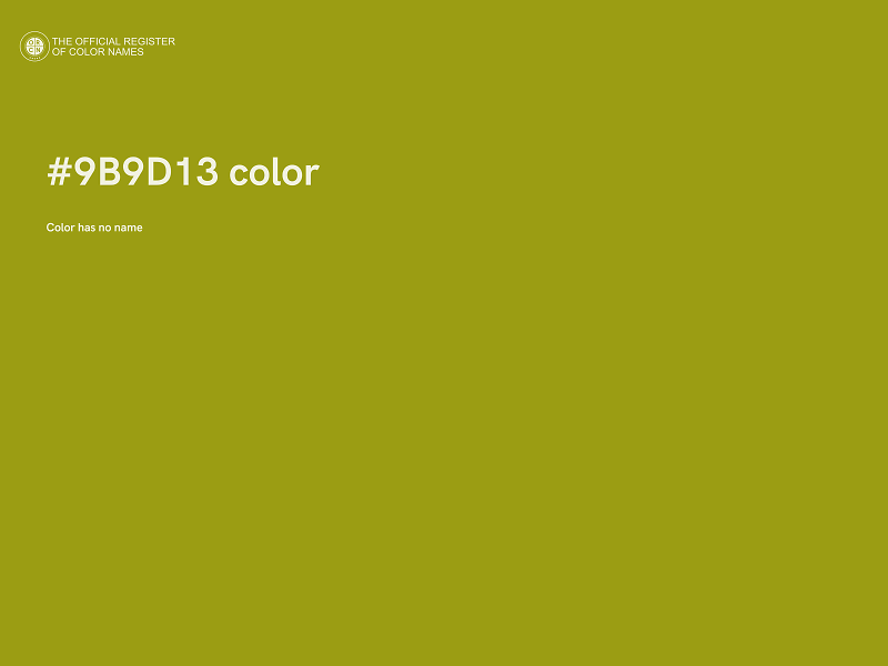 #9B9D13 color image