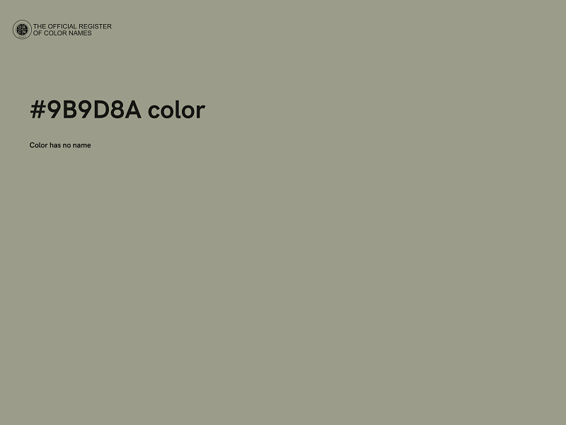 #9B9D8A color image