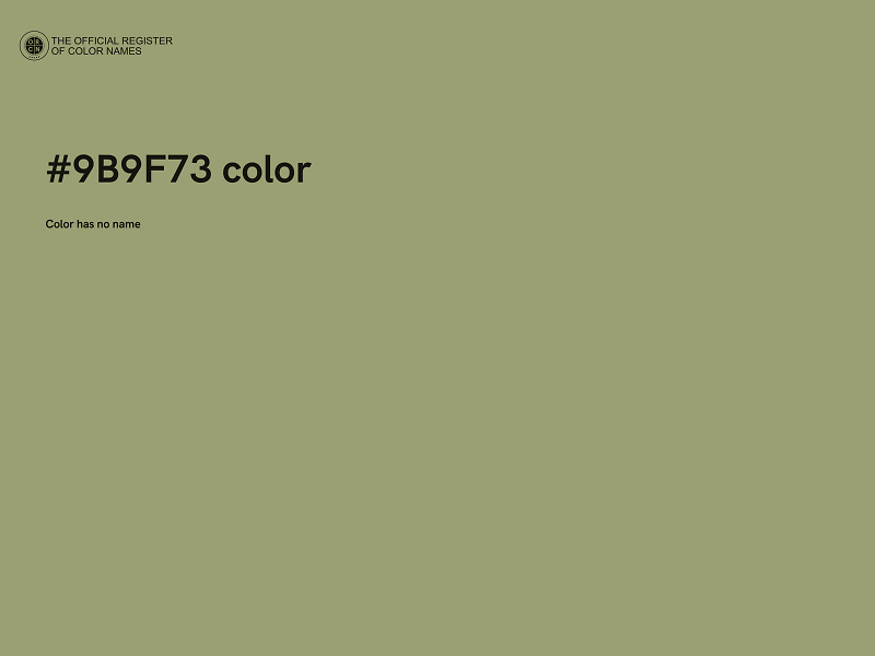 #9B9F73 color image