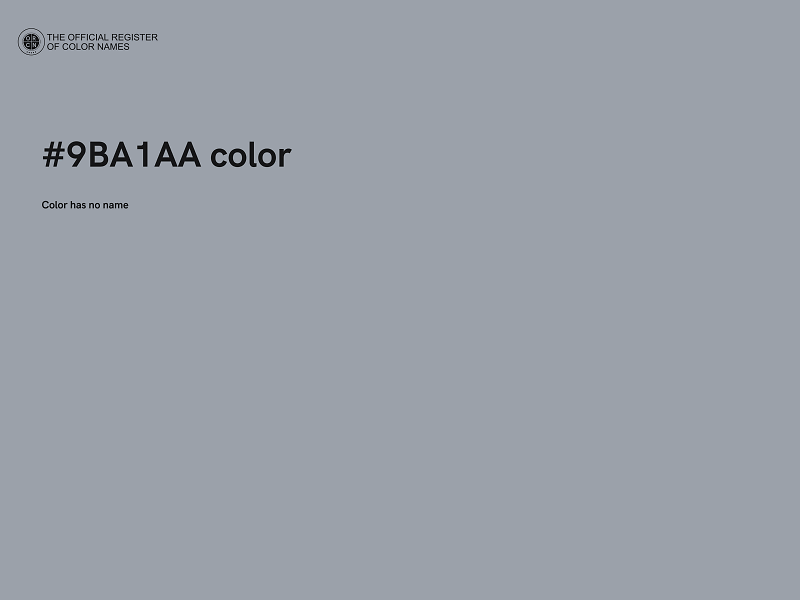 #9BA1AA color image