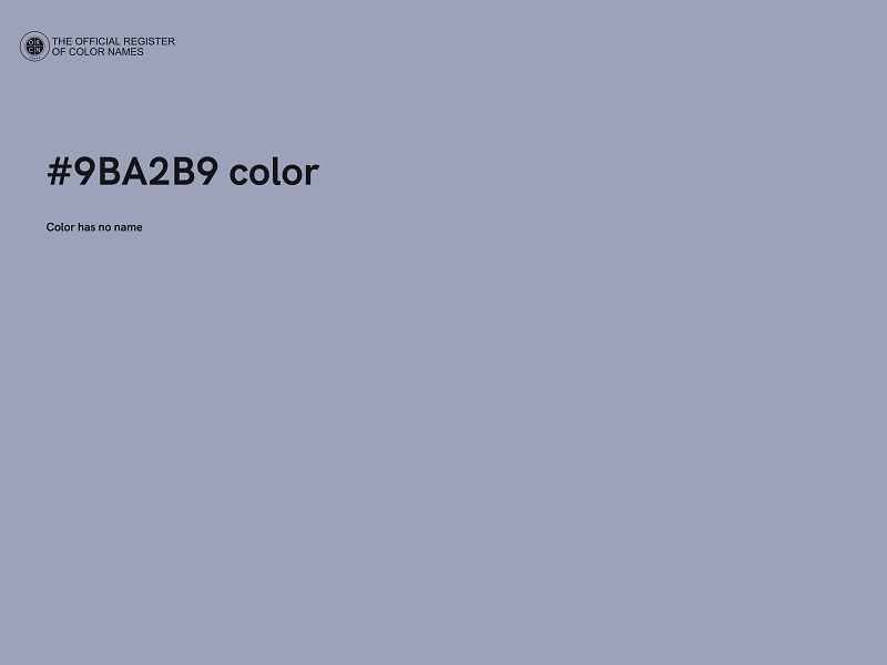 #9BA2B9 color image