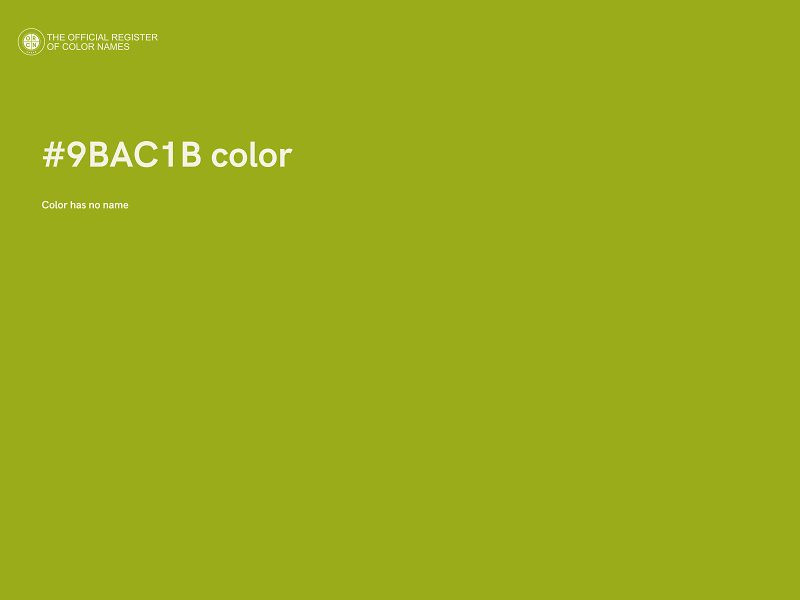 #9BAC1B color image