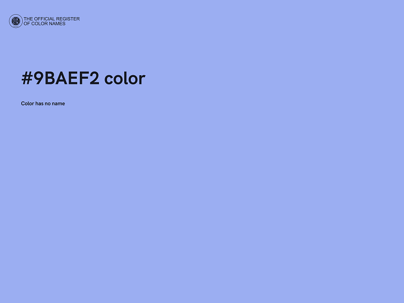 #9BAEF2 color image