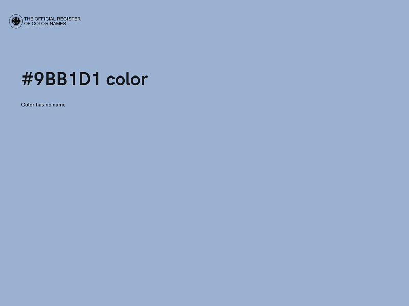 #9BB1D1 color image