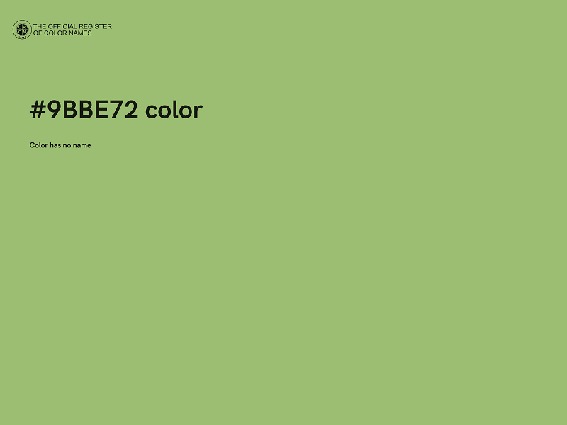 #9BBE72 color image