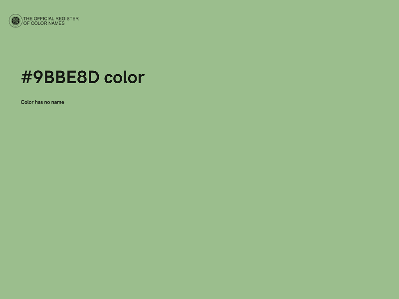 #9BBE8D color image