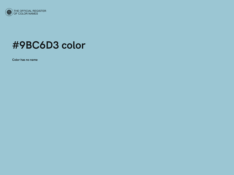 #9BC6D3 color image