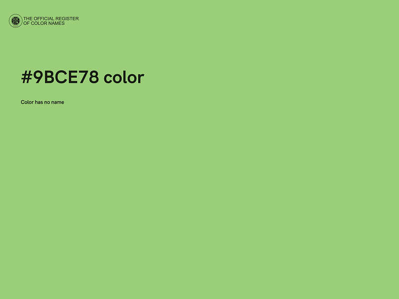 #9BCE78 color image