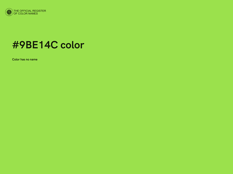 #9BE14C color image