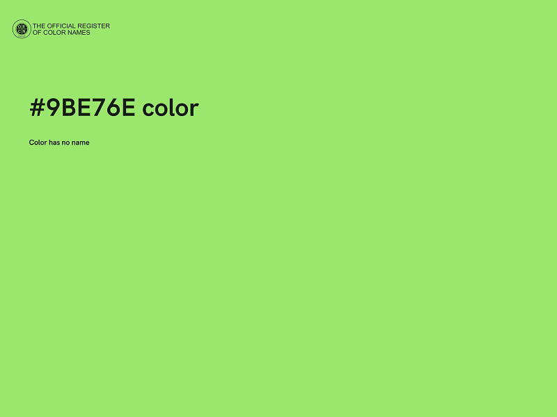 #9BE76E color image