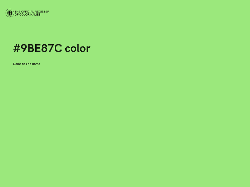 #9BE87C color image