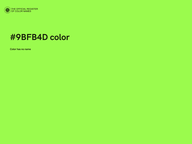 #9BFB4D color image