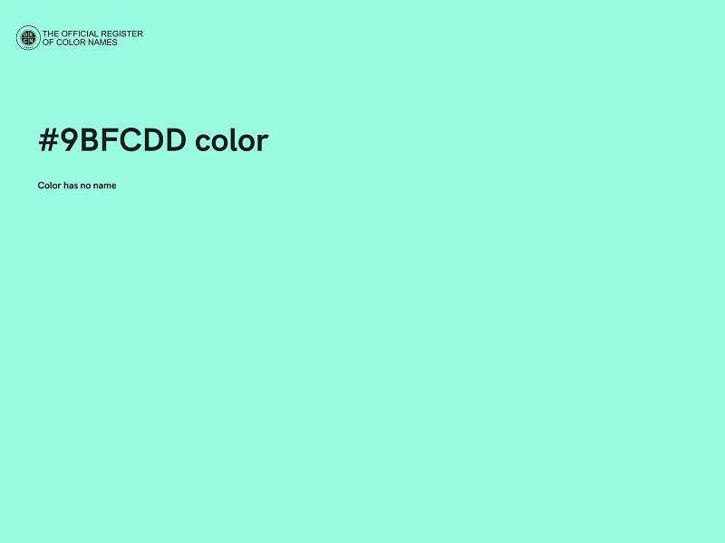 #9BFCDD color image