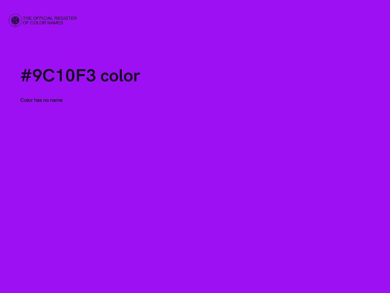 #9C10F3 color image