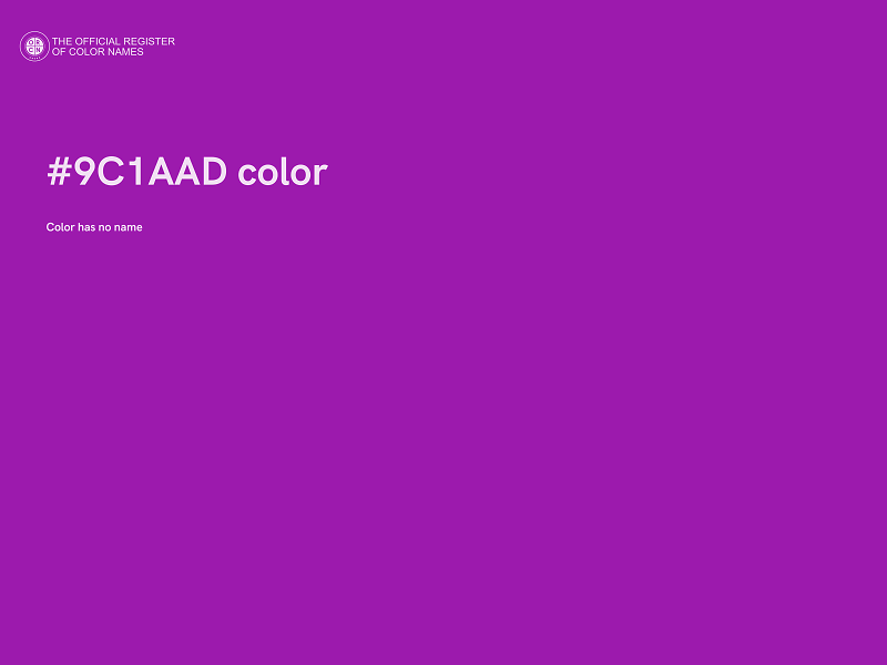 #9C1AAD color image