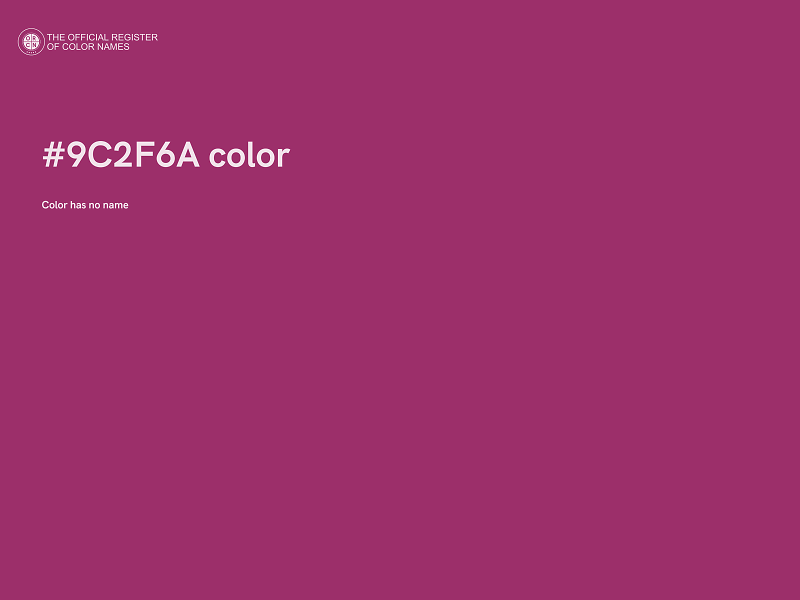 #9C2F6A color image