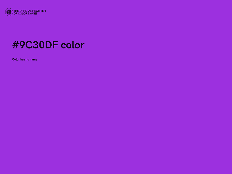 #9C30DF color image