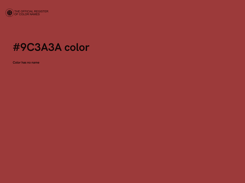 #9C3A3A color image