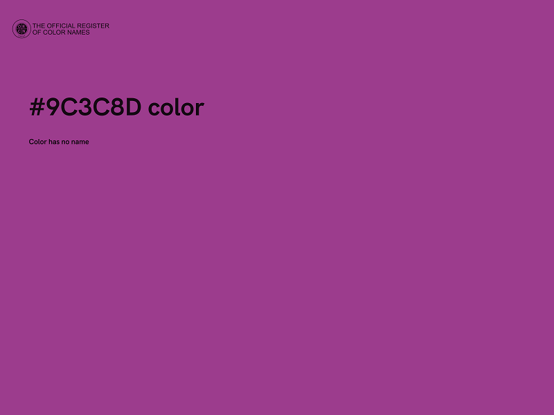 #9C3C8D color image