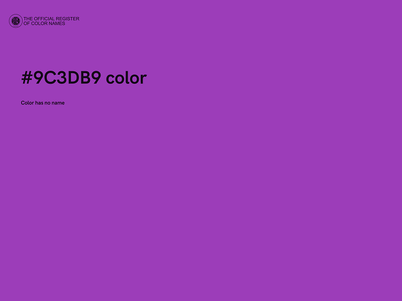 #9C3DB9 color image