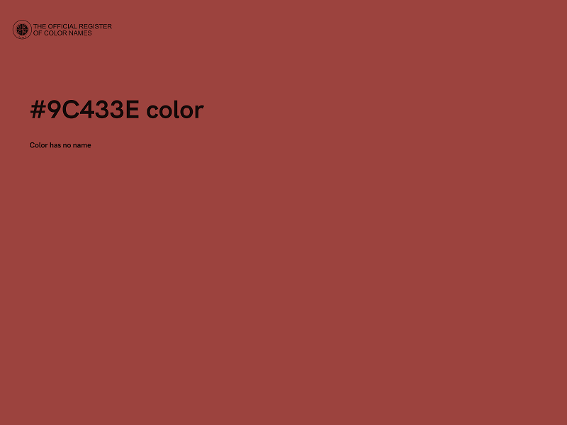 #9C433E color image