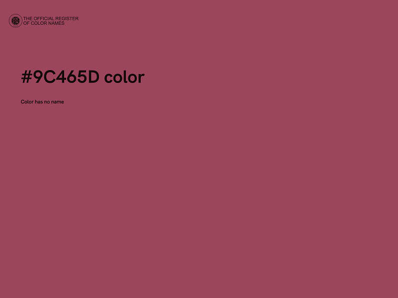 #9C465D color image