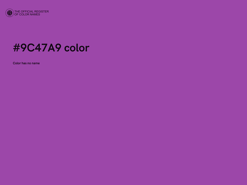 #9C47A9 color image