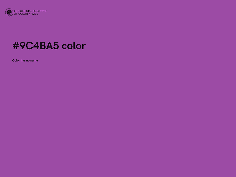 #9C4BA5 color image