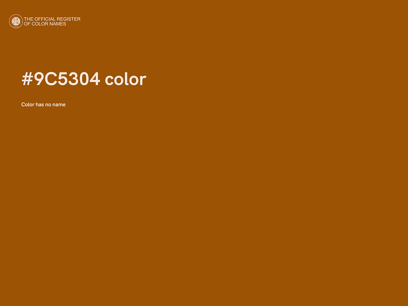 #9C5304 color image