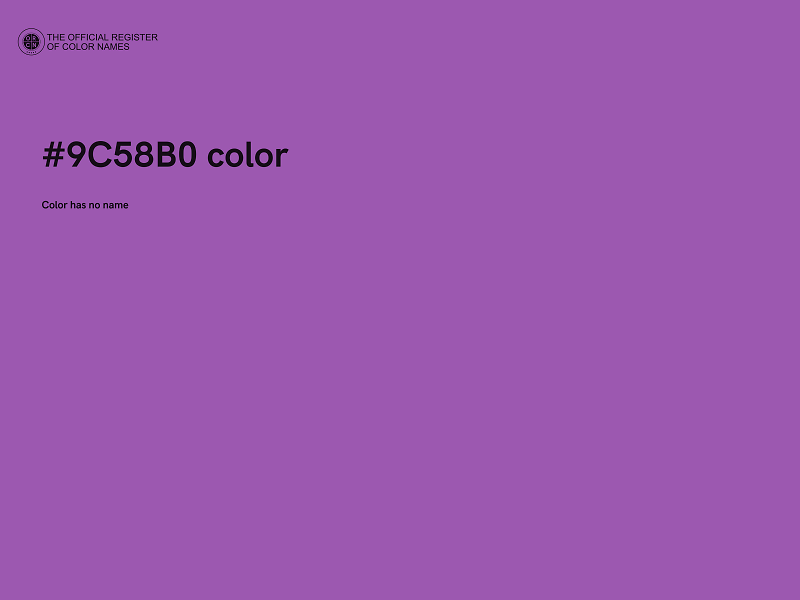 #9C58B0 color image