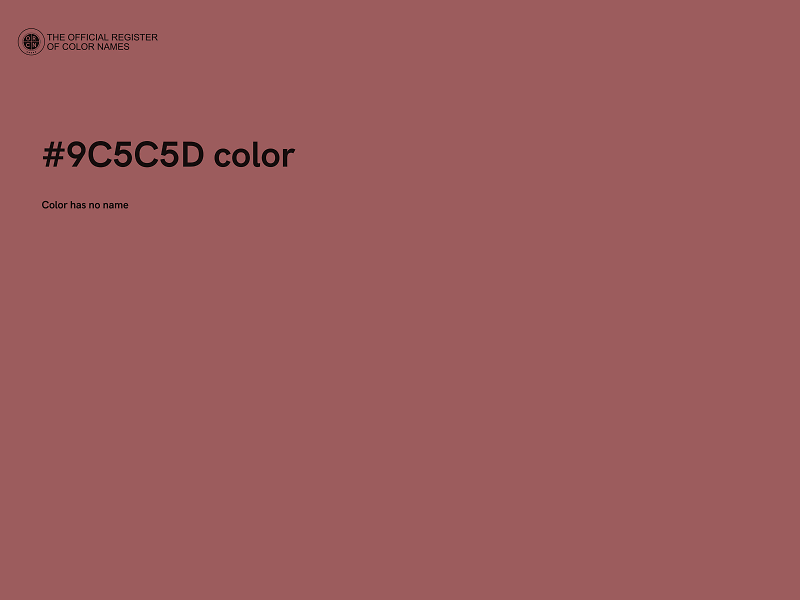 #9C5C5D color image