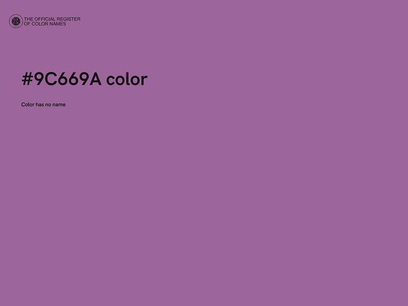 #9C669A color image