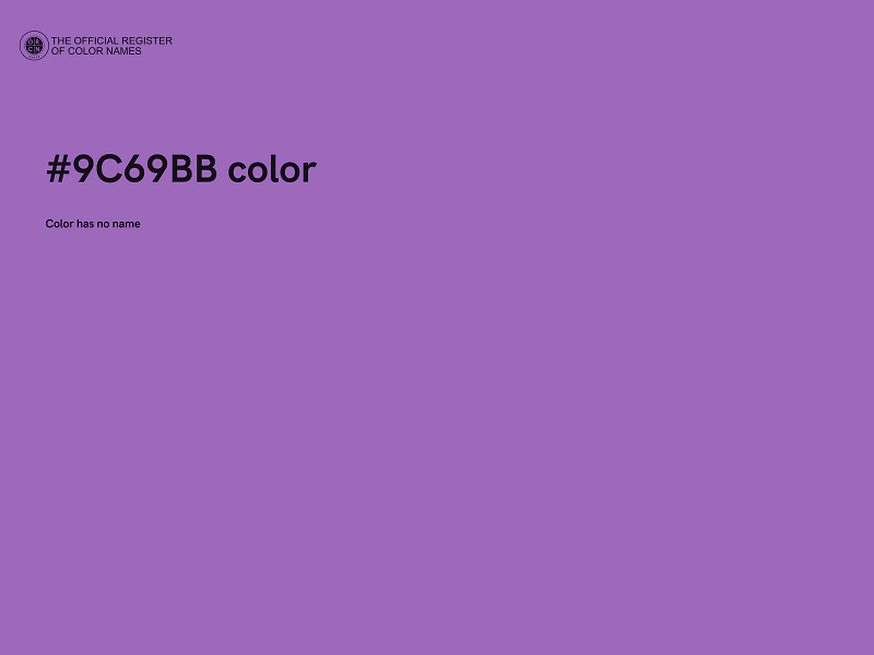 #9C69BB color image