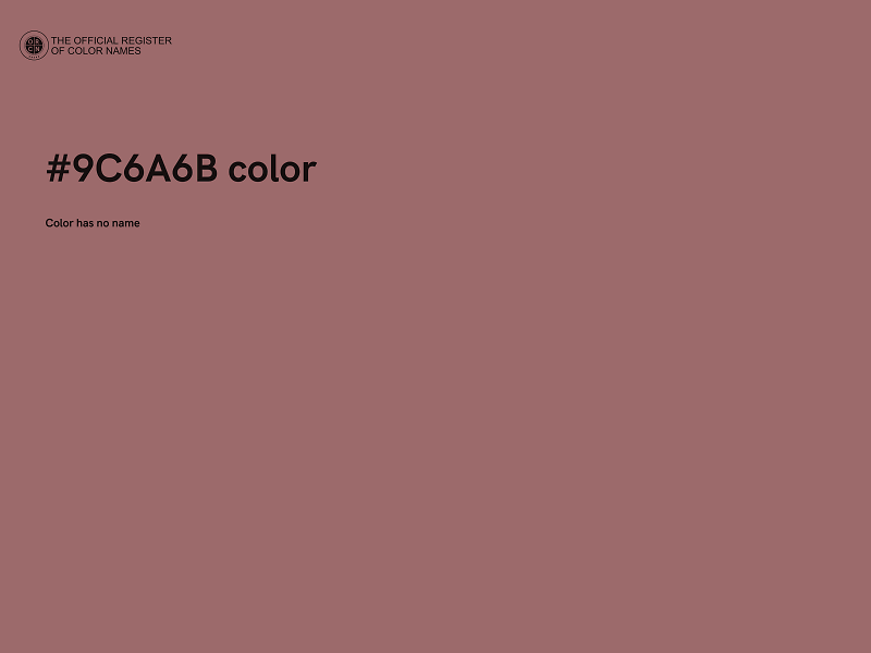 #9C6A6B color image