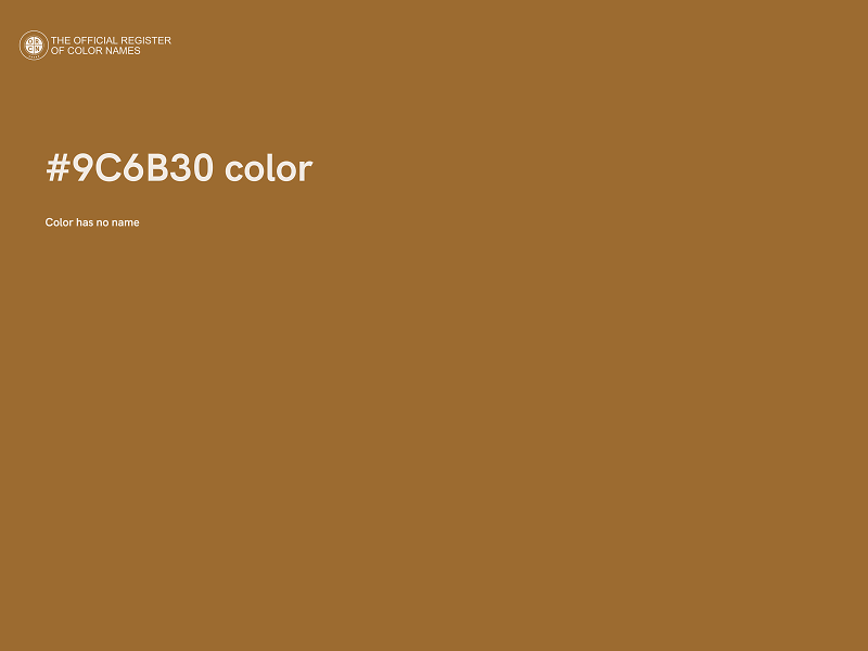 #9C6B30 color image