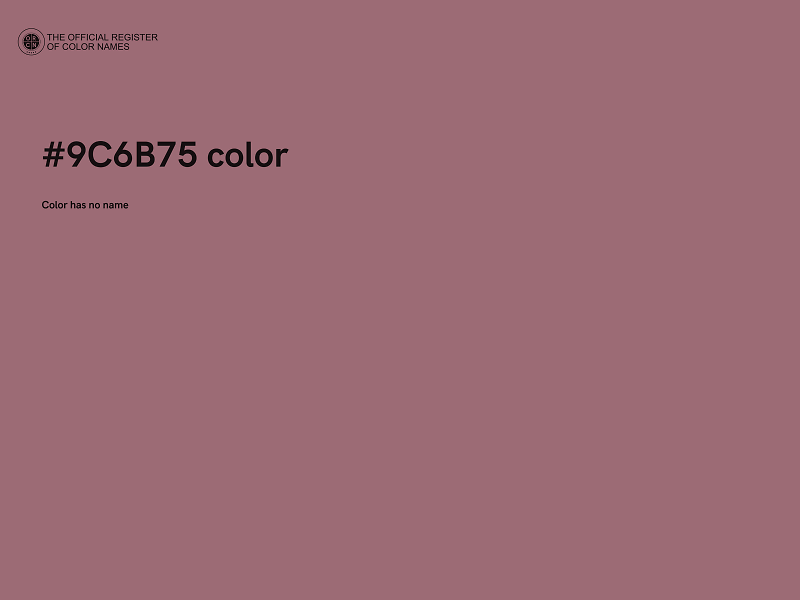 #9C6B75 color image