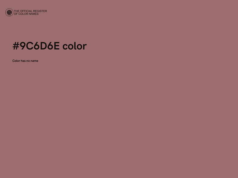 #9C6D6E color image