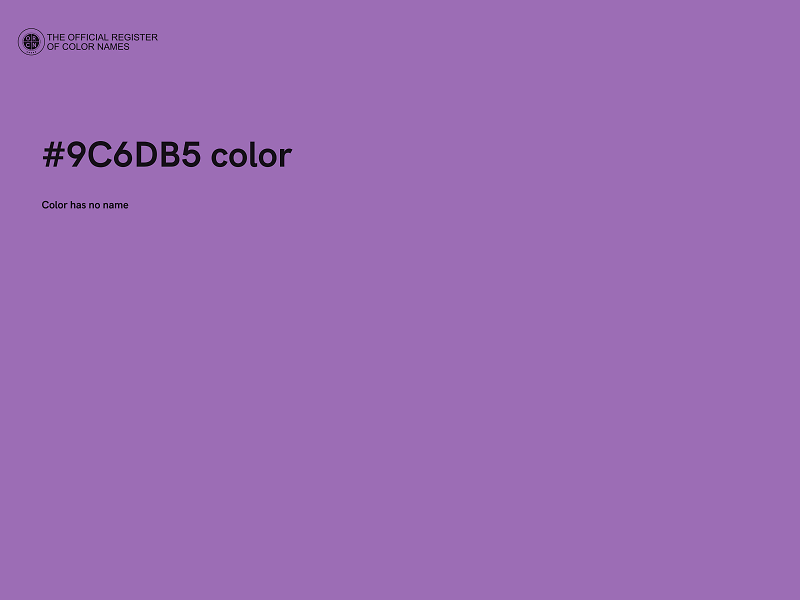 #9C6DB5 color image