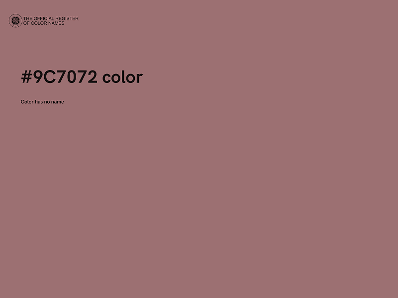 #9C7072 color image