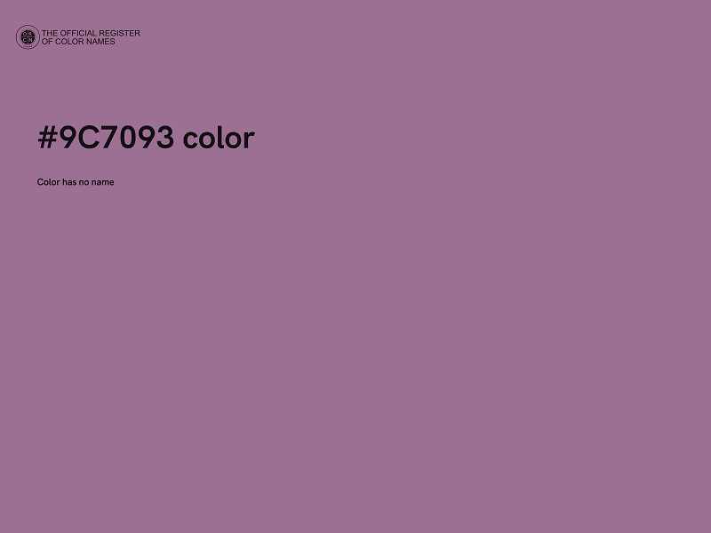 #9C7093 color image