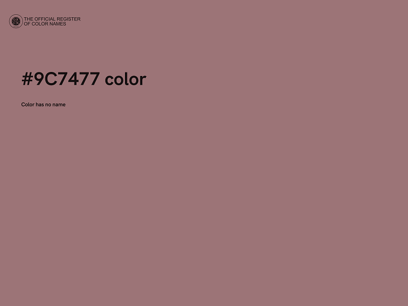 #9C7477 color image