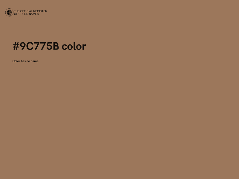 #9C775B color image