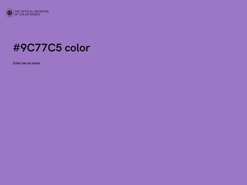 #9C77C5 color image