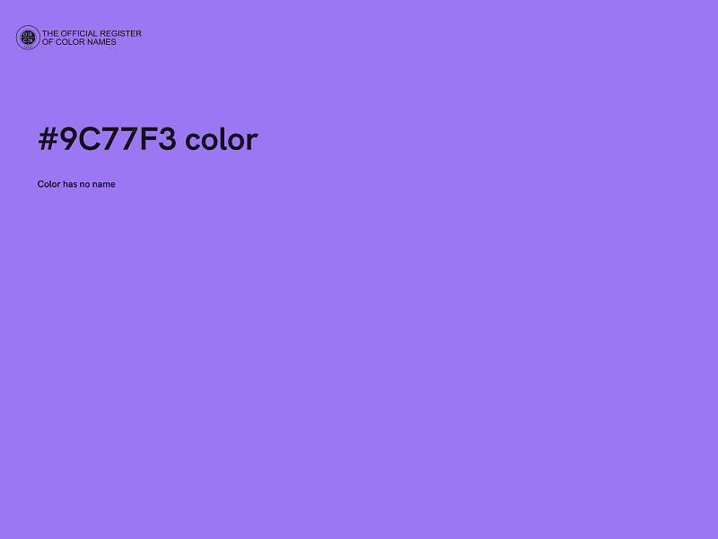 #9C77F3 color image