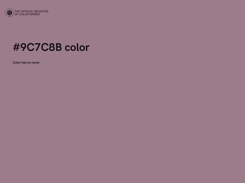 #9C7C8B color image