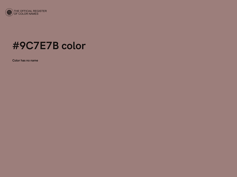 #9C7E7B color image