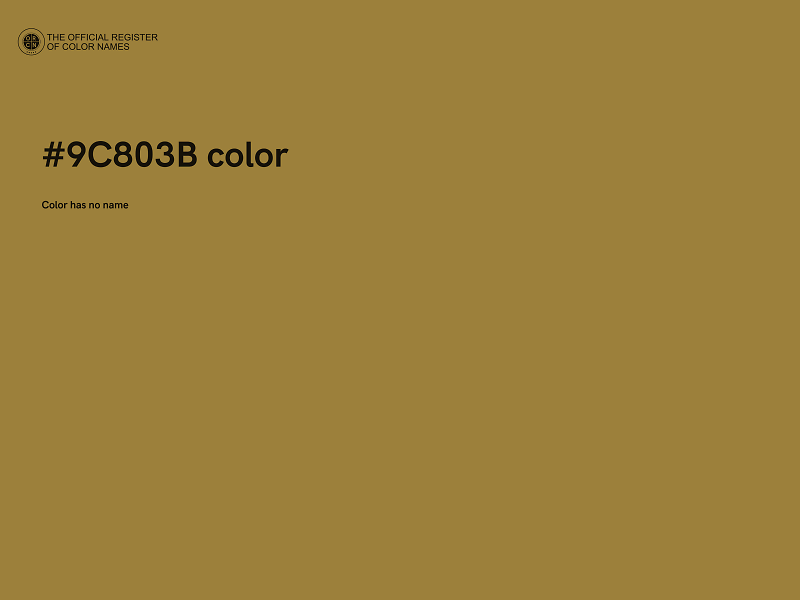 #9C803B color image