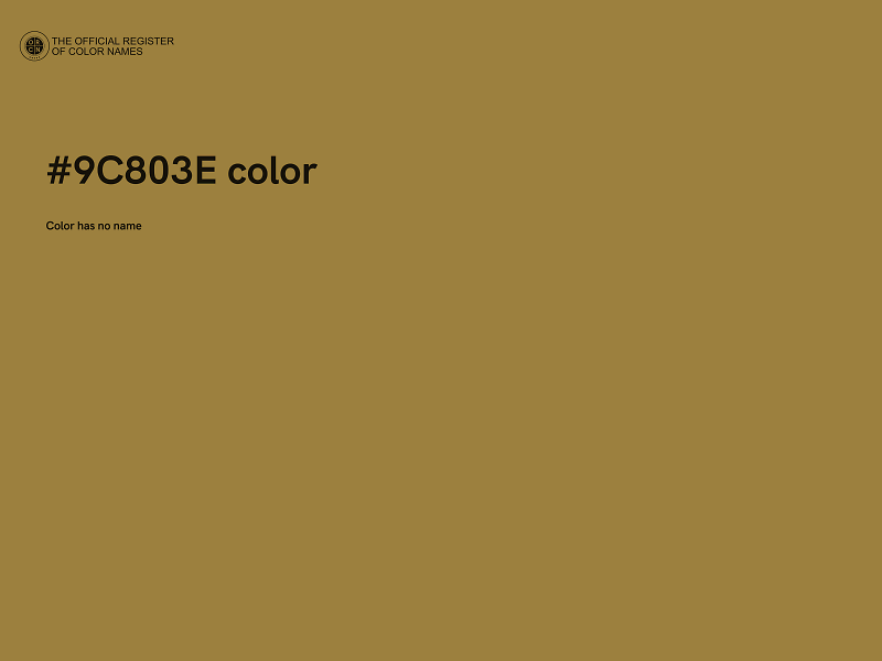 #9C803E color image