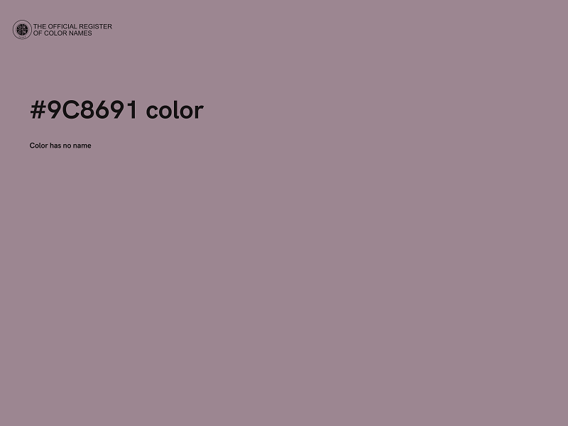 #9C8691 color image