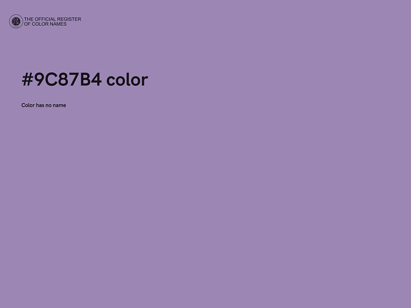 #9C87B4 color image